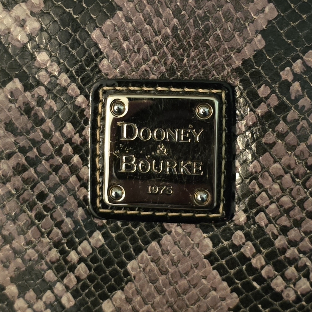 Dooney & Bourke Nikki Python-Embossed Leather Hob… - image 8